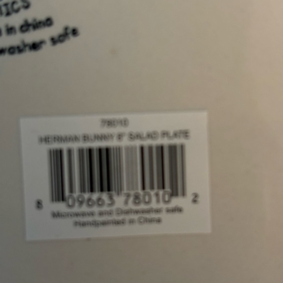 Eli + Ana set 4 Easter bunny salad plates - Picture 3 of 4